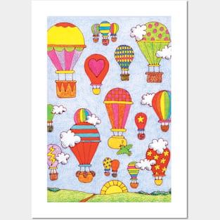 Hot Air Balloons Posters and Art